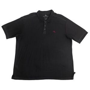 Tommy Bahama Collared Polo Gray 2XL Supima Cotton Short Sleeve XXL FLAWED